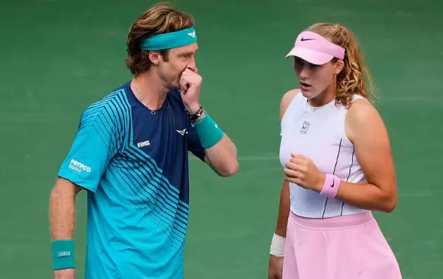 Андрей Рублёв об игре с Андреевой в миксте US Open: Мы реально хотели выиграть