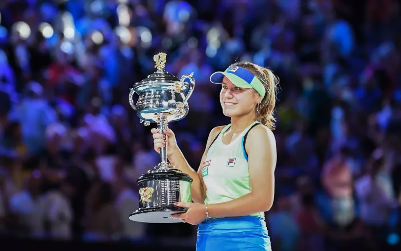 Чемпионская гонка вта. Кенин Мугуруса 2020. Australian open женщины. Теннис.