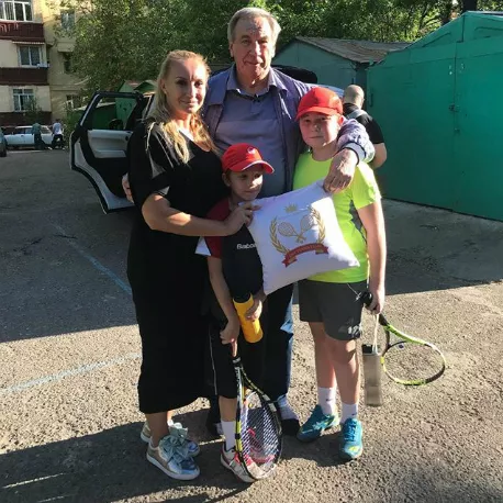 Ирода Туляганова и Шамиль Тарпищев